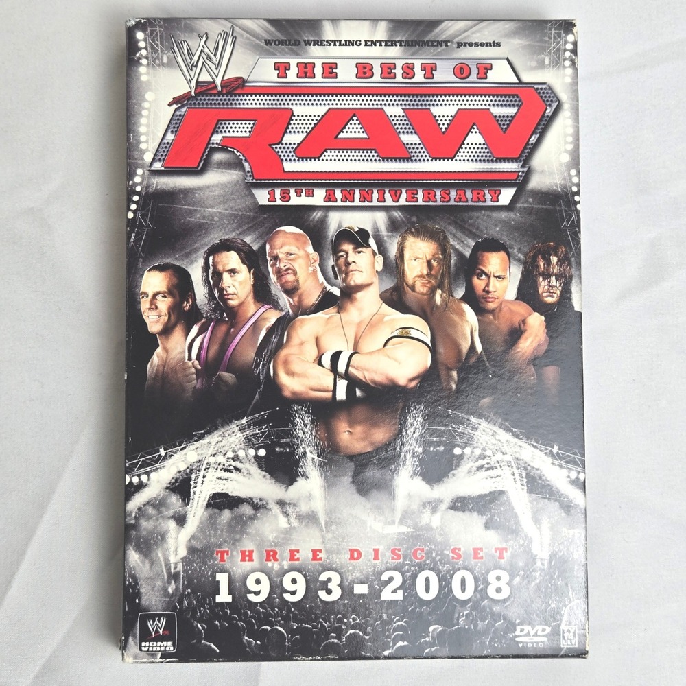 WWE The Best Of Raw 15th Anniversary Three Disc DVD Set 1993-2008